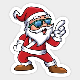 Cool & Cute Santa Sticker